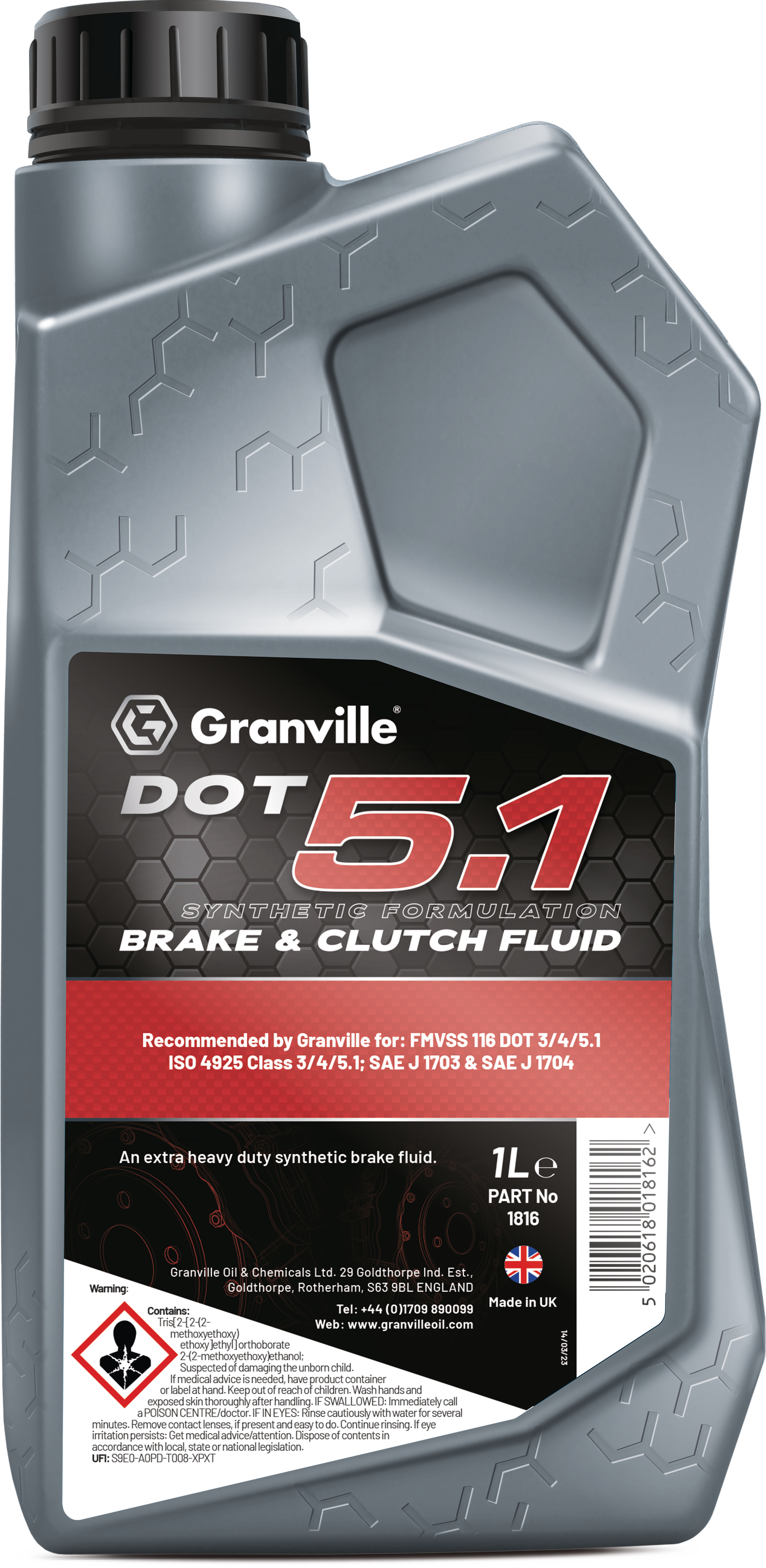 Granville | Product Information - Granville Brake Fluid Dot 5.1