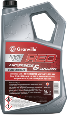 Granville  Product Information - Granville Rapid Cool Red Antifreeze